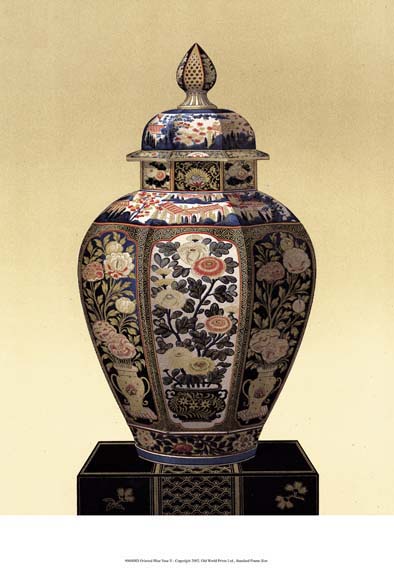 Oriental Blue Vase II