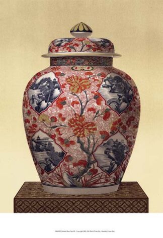 Oriental Blue Vase III