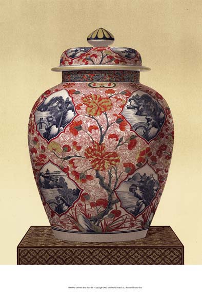 Oriental Blue Vase III