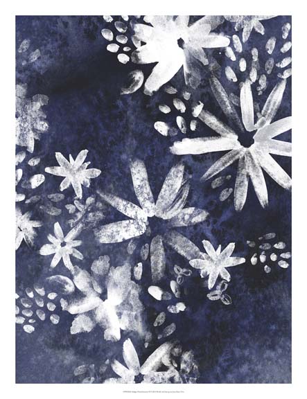 Indigo Floral Gesture II