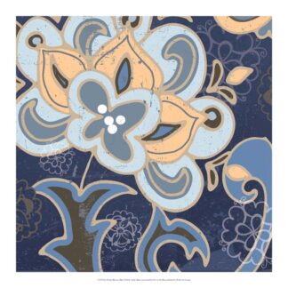 Paisley Blossom Blue I