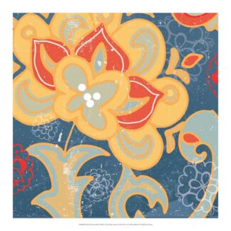 Paisley Blossom Red I