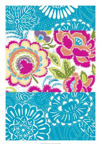 Tropical Embroidery Panel I