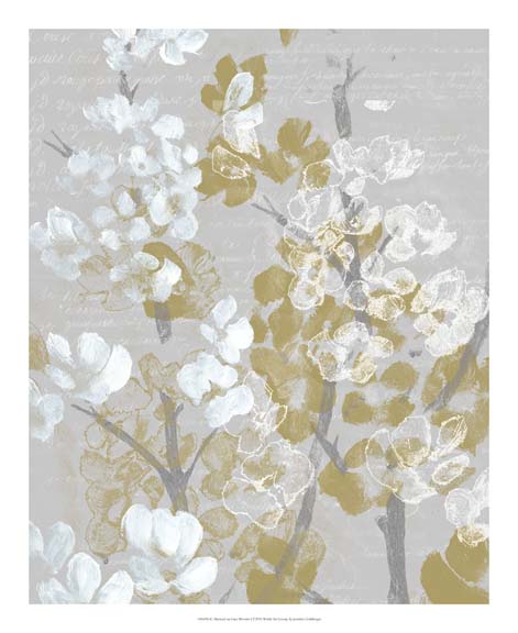 Mustard on Grey Blooms I