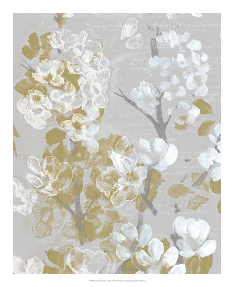 Mustard on Grey Blooms II