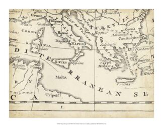 Map of Europe Grid VIII