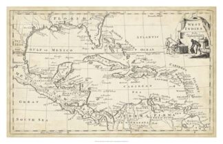 Map of West Indies