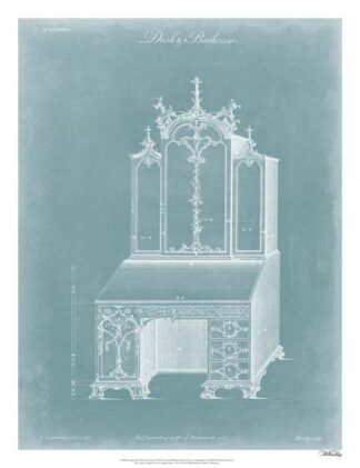 Chippendale Desk & Bookcase I