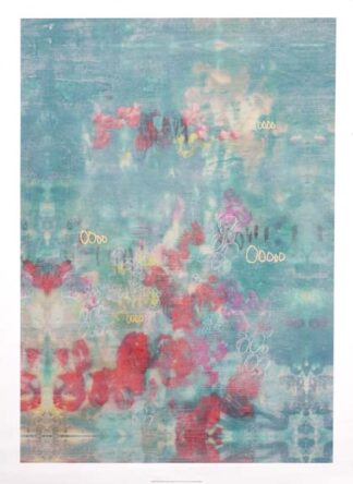 Embellished Teal Rose Garden II