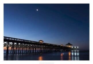 Moon at Folly Beach
