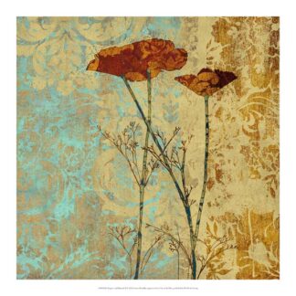 Poppies and Damask II