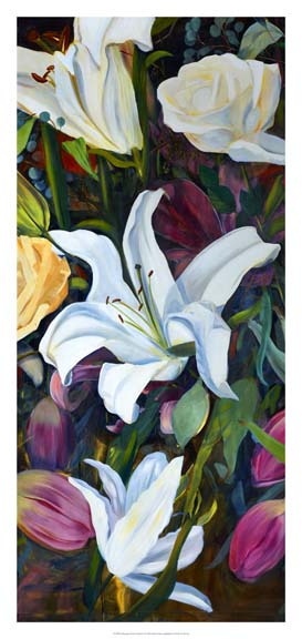 Baroque Flower Triptych I