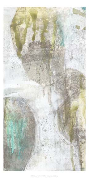 Citron and Teal Orbs I