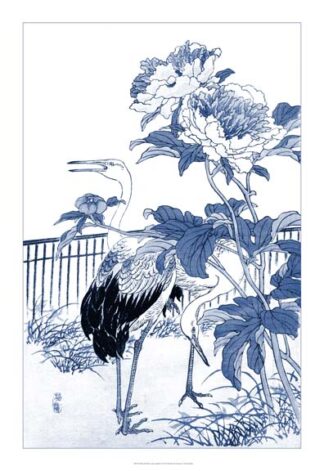 Blue & White Asian Garden I