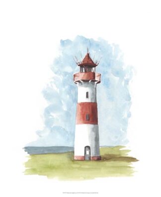 Watercolor Lighthouse II