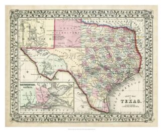 Johnson's Map of Texas