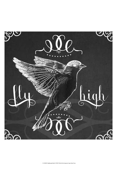 Chalkboard Bird I