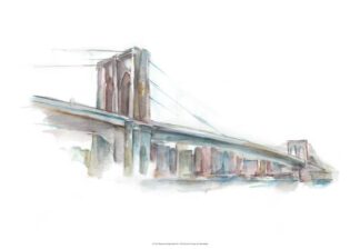 Watercolor Bridge Sketch II