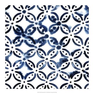 Cobalt Watercolor Tiles I