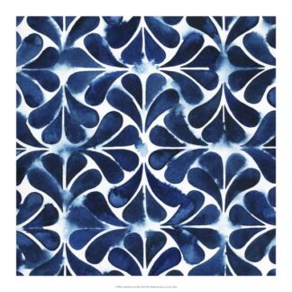 Cobalt Watercolor Tiles III