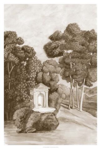 Sepia French Wall Paper I