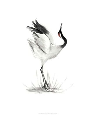 Japanese Cranes I