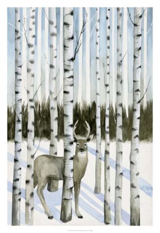 Deer in Snowfall I