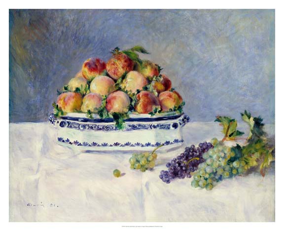 Still Life with Peaches and Grapes