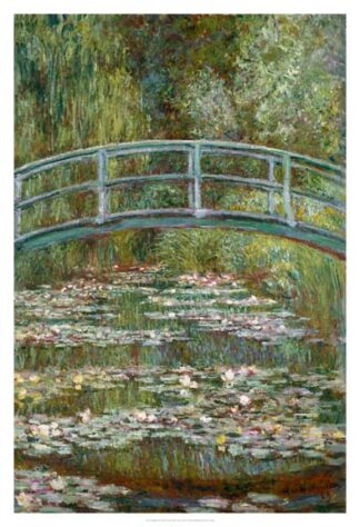 Bridge over a Pond of Water Lilies