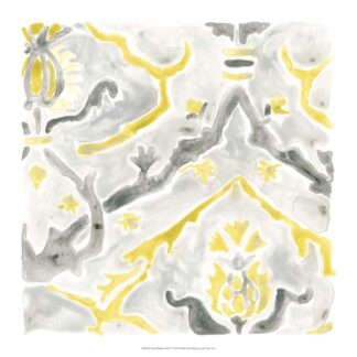 Citron Damask Tile V
