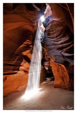 Sun Shining Through Canyon I