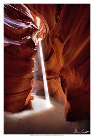 Sun Shining Through Canyon VI