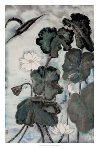 Lotus Study with Blue Green I