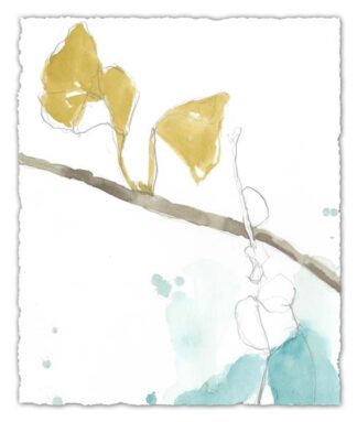 Ginkgo on Dusty Teal II
