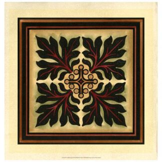 Crackled Square Wood Block I