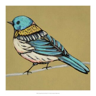 Winged Sketch III on Ochre