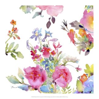 Watercolor Flower Composition I
