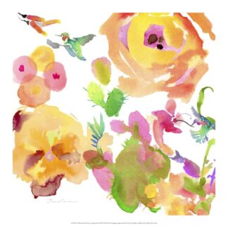 Watercolor Flower Composition VIII