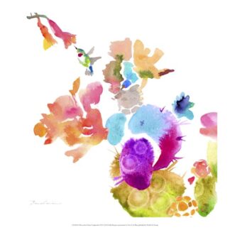 Watercolor Flower Composition IX