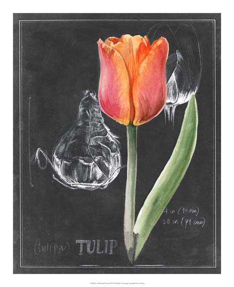 Chalkboard Flower III