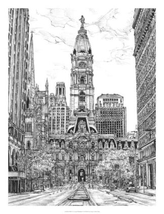 B&W Us Cityscape-Philadelphia