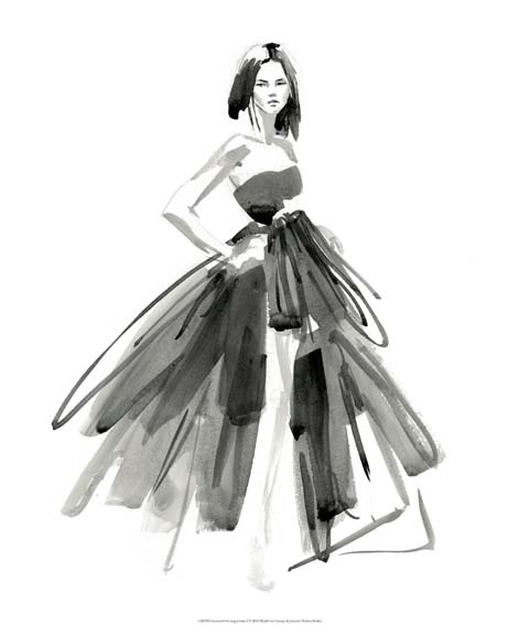 Gestural Evening Gown I