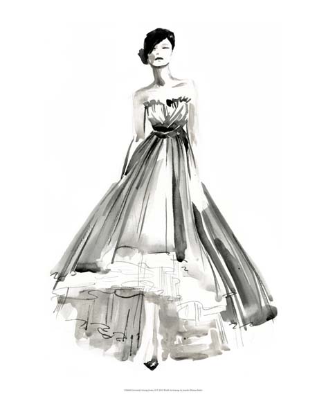 Gestural Evening Gown II