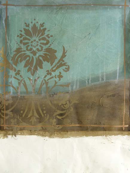 Teal & Bronze Abstract II