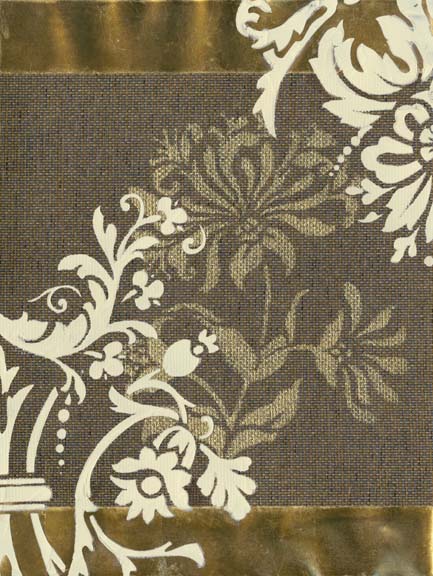 Grass Cloth Floral I