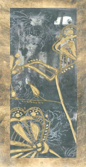 Embellished Gilded Fleur I