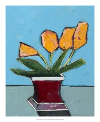 Graphic Vase of Flowers III