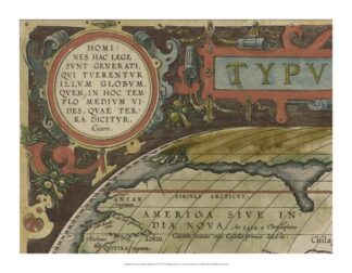 Antique World Map Grid I