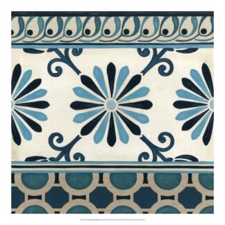 Non-Embellished Indigo Frieze II