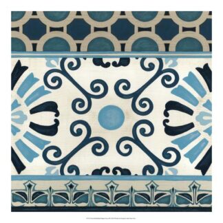 Non-Embellished Indigo Frieze III